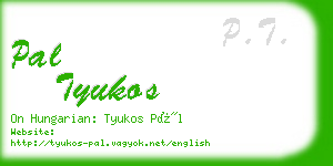 pal tyukos business card